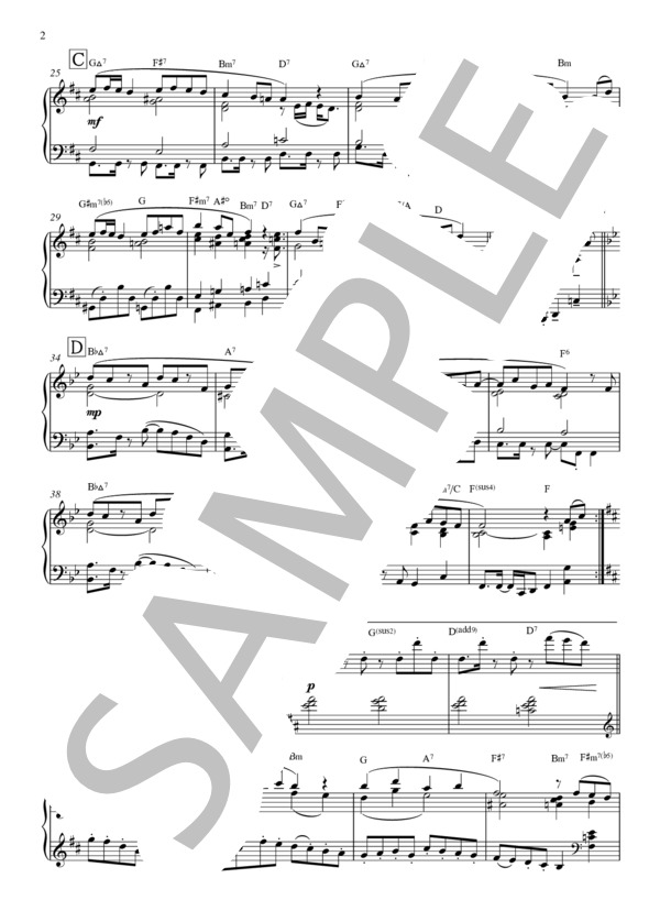 『パプリカ』 米津玄師 (米津 玄師) / ピアノソロ 中〜上級 - サンプル譜面 2/3