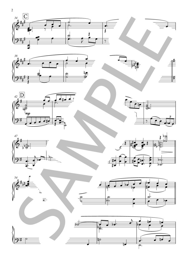 「ソナチネ第一番-Sonatine No.1-」 彦坂恭人 (彦坂 恭人) / ピアノソロ 中〜上級 - サンプル譜面 2/4