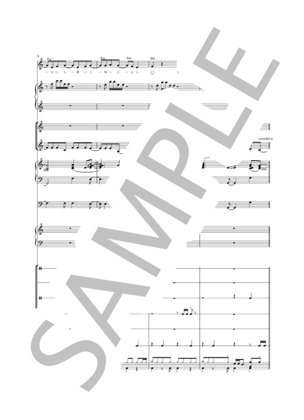 「夢は見続けてればいい」 彦坂恭人 (彦坂 恭人) / バンドスコア 中〜上級 - サンプル譜面 3/5