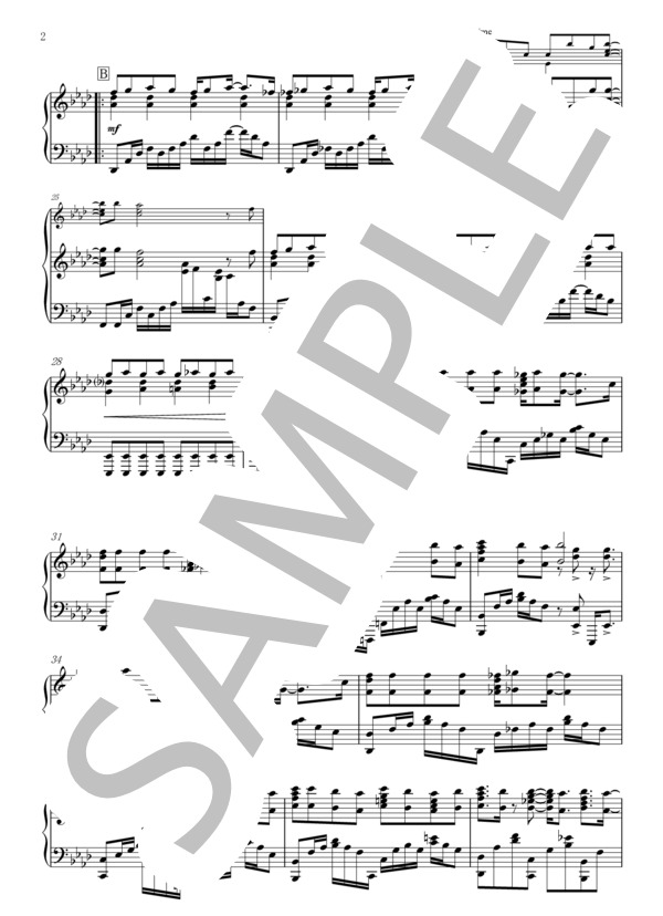 異端なスター (Official髭男dism) / ピアノソロ 上級 - サンプル譜面 2/5