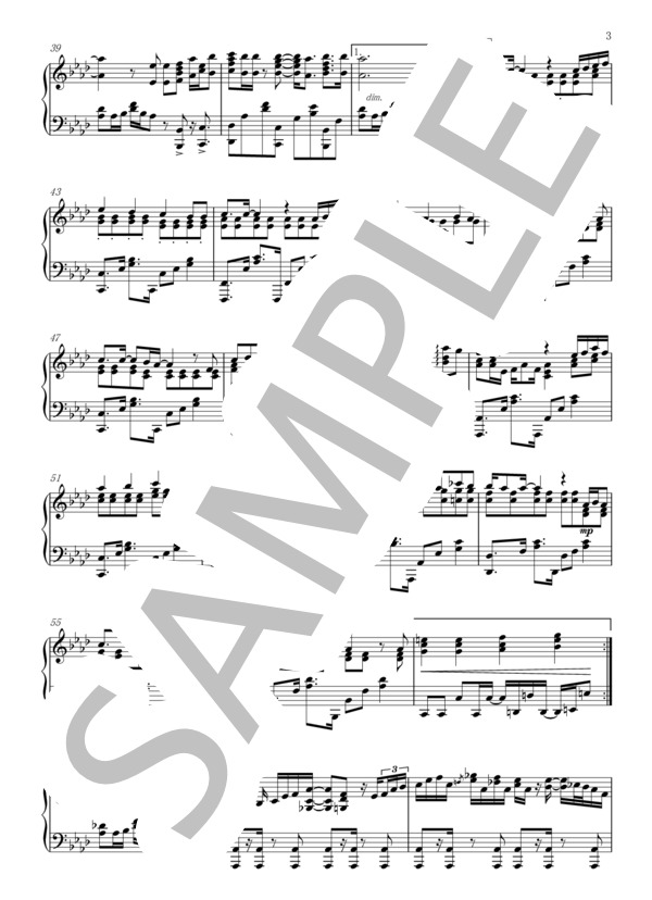 異端なスター (Official髭男dism) / ピアノソロ 上級 - サンプル譜面 3/5