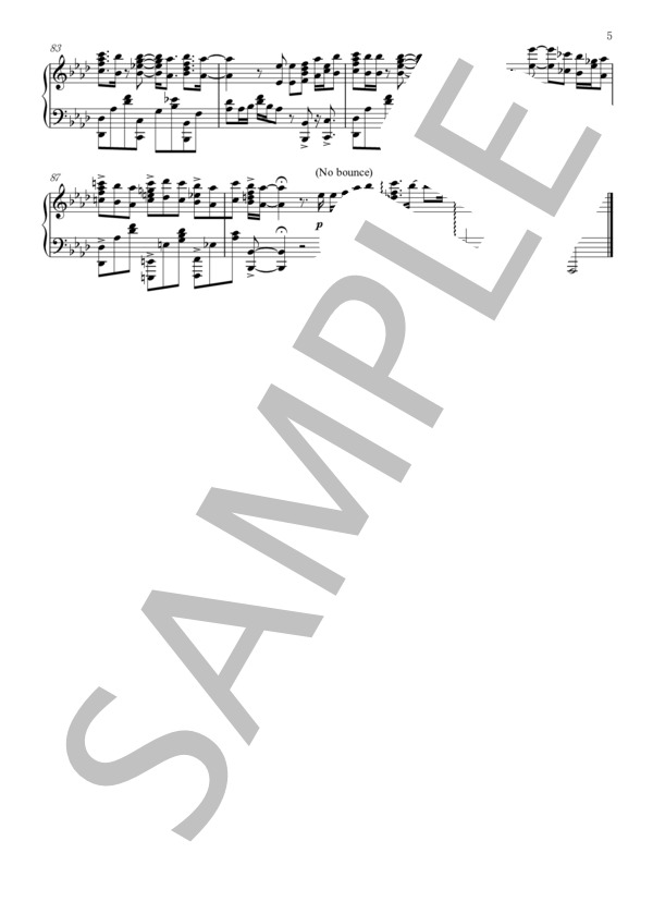 異端なスター (Official髭男dism) / ピアノソロ 上級 - サンプル譜面 5/5