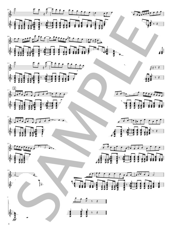 「好奇心は猫を...? 」Mandolin Guitar Duo (吉田 大将) / マンドリン 中級 - サンプル譜面 4/5