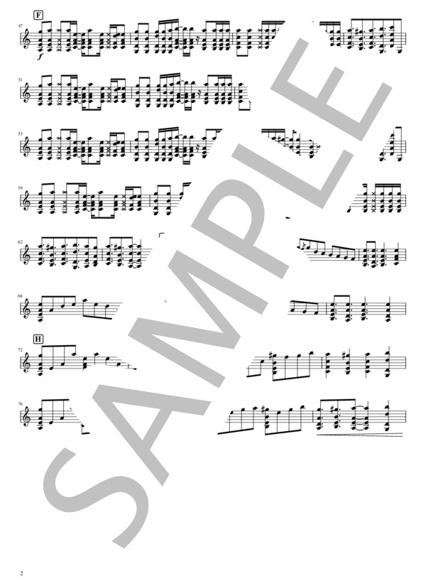 月夜見エトワール for Mandolin solo (吉田 大将) / マンドリン 上級 - サンプル譜面 2/4