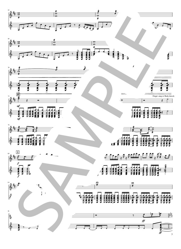 「Show Time!」マンドリン・ギター 二重奏 (吉田 大将) / 上級 - サンプル譜面 3/5