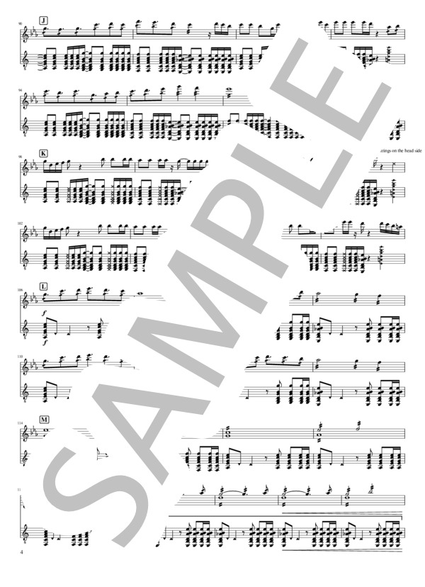 「Show Time!」マンドリン・ギター 二重奏 (吉田 大将) / 上級 - サンプル譜面 4/5