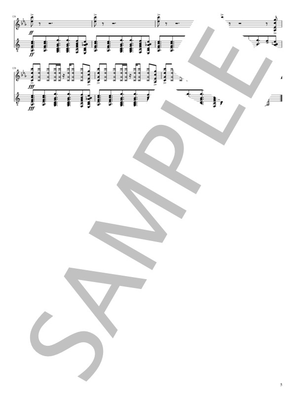 「Show Time!」マンドリン・ギター 二重奏 (吉田 大将) / 上級 - サンプル譜面 5/5