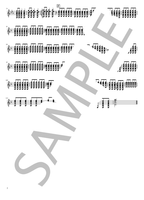 マンドリン・ギター二重奏「空白の夜」 (吉田 大将) / 初〜中級 - サンプル譜面 5/5