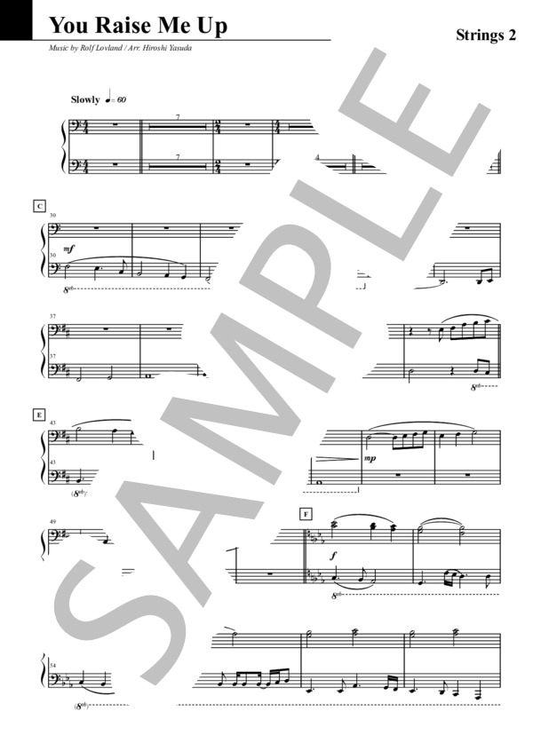 You Raise Me Up (Keybood) (SECRET GARDEN) / その他 入門 - サンプル譜面 3/4