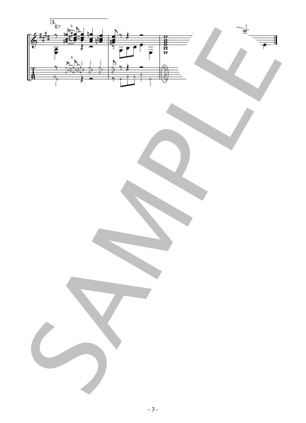 「HEY HEY」 BIG BILL BROONZY【SOLO GUITAR-FOR MIDDLE】 (ウィリアム・ブルーンジー) / ギターソロ 中級 - サンプル譜面 4/5