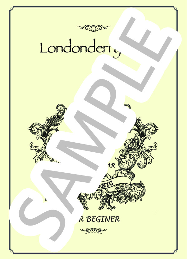 ロンドンデリーの歌 Irish Fork Song【SOLO GUITAR-FOR BEGINNER】 (アイルランド民謡) / ギターソロ 入門〜初級 - サンプル譜面 1/4