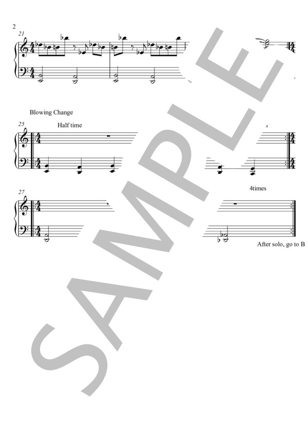 Topsy-Turvy (Eishin Nose) / ピアノソロ 入門 - サンプル譜面 2/2