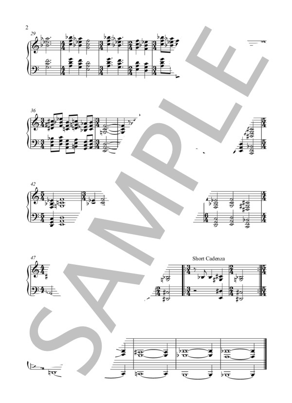 NorthernLightsPrologue (Eishin Nose) / ピアノソロ 入門 - サンプル譜面 2/2