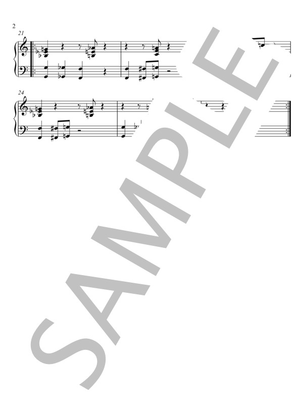 TaTaTaTaaTaTa (Eishin Nose) / ピアノソロ 入門 - サンプル譜面 2/2