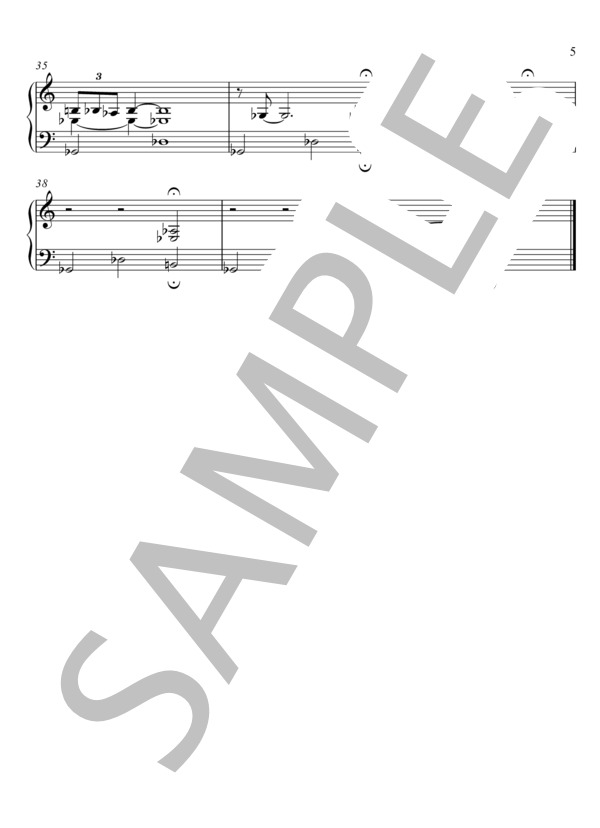 WHERE AM I (Eishin Nose) / ピアノソロ 中〜上級 - サンプル譜面 5/5