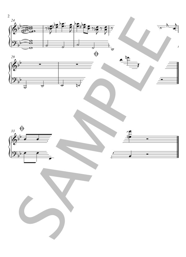 WhyWhyNot (Eishin Nose) / ピアノソロ 入門 - サンプル譜面 2/2