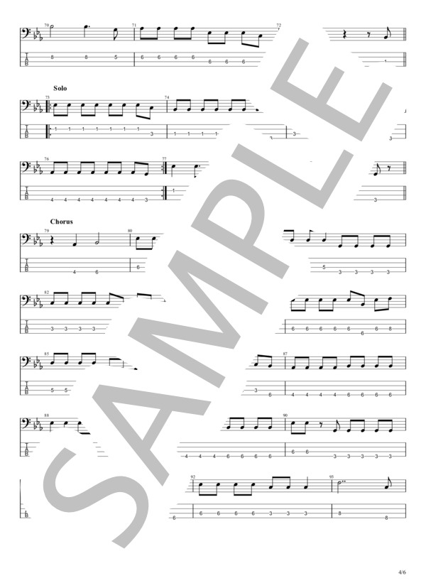 楽譜】ヤングアダルト / マカロニえんぴつ (エレキベース / 初〜中級