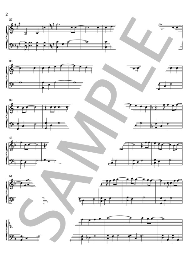 愛と狂気とカタルシス (まねきケチャ) / ピアノソロ 初級 - サンプル譜面 2/5