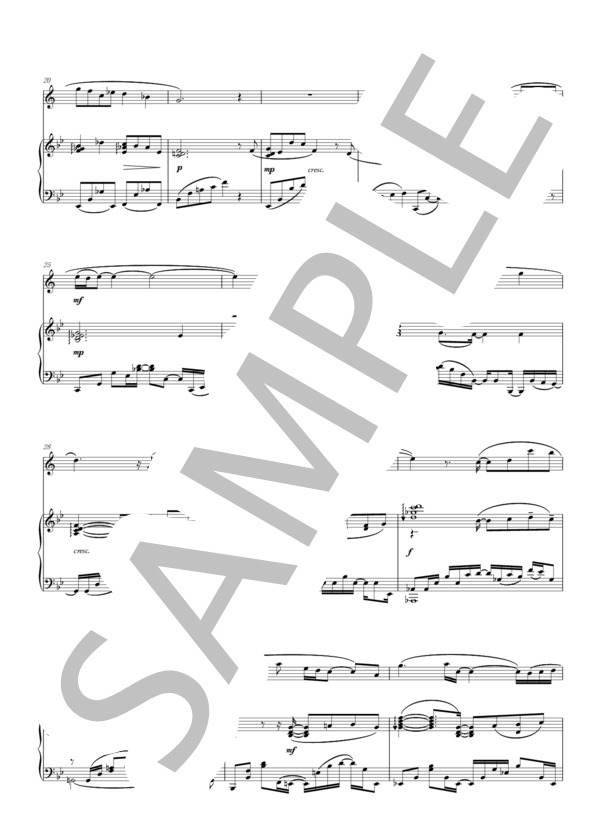 秋晴れ（デュオ） (かしわ 丸餅) / アンサンブルピアノ＋他楽器 中〜上級 - サンプル譜面 2/5