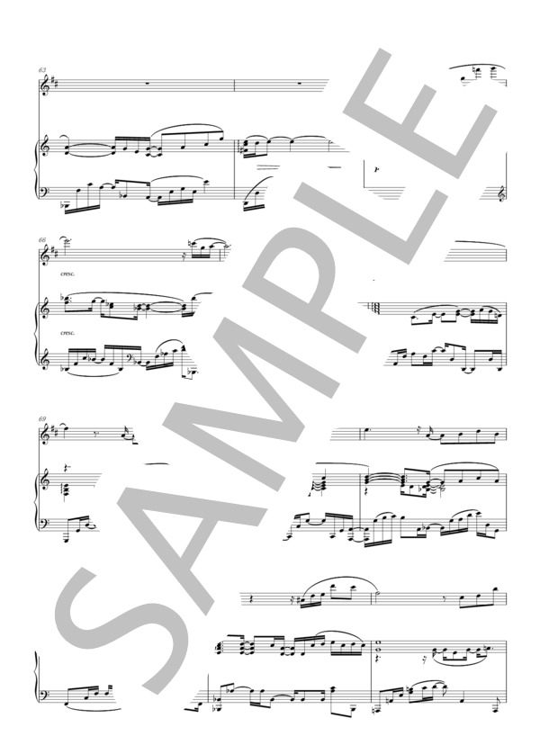 秋晴れ（デュオ） (かしわ 丸餅) / アンサンブルピアノ＋他楽器 中〜上級 - サンプル譜面 5/5