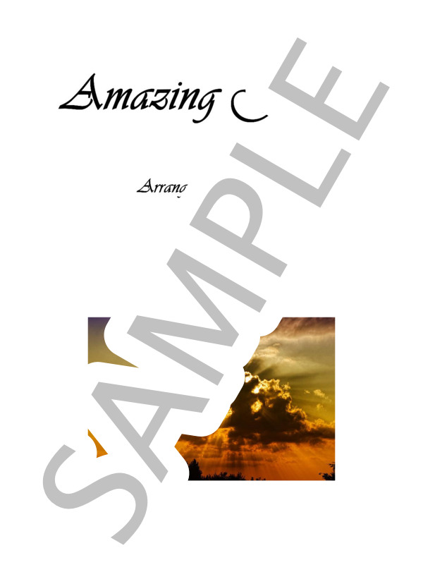 Amazing Grace for Piano Solo (キム フィリップ) / ピアノソロ 上級 - サンプル譜面 1/5