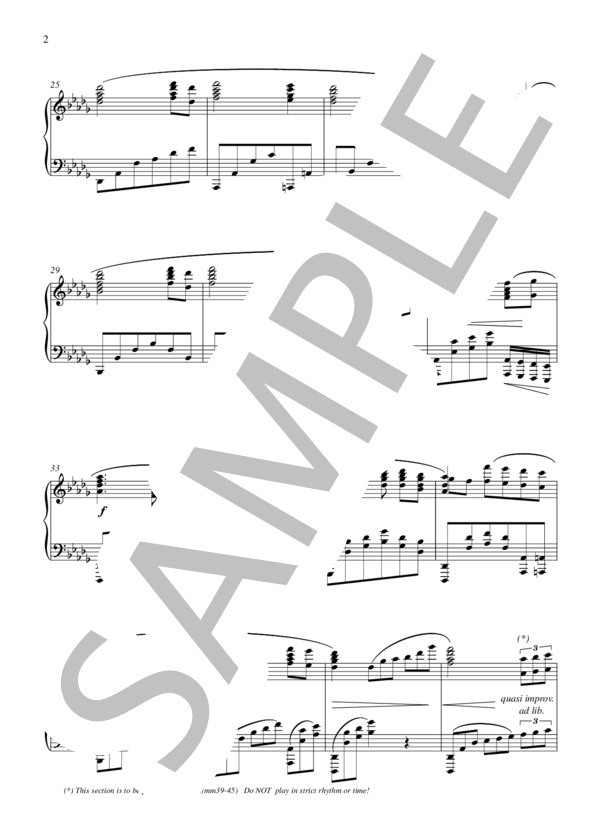 Amazing Grace for Piano Solo (キム フィリップ) / ピアノソロ 上級 - サンプル譜面 3/5