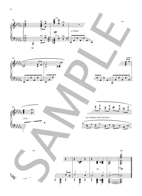 Amazing Grace for Piano Solo (キム フィリップ) / ピアノソロ 上級 - サンプル譜面 5/5