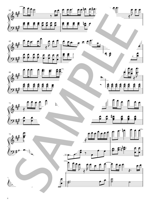 【試聴可】I LOVE...(恋はつづくよどこまでも主題歌） (Official髭男dism) / ピアノソロ 中級 - サンプル譜面 4/5