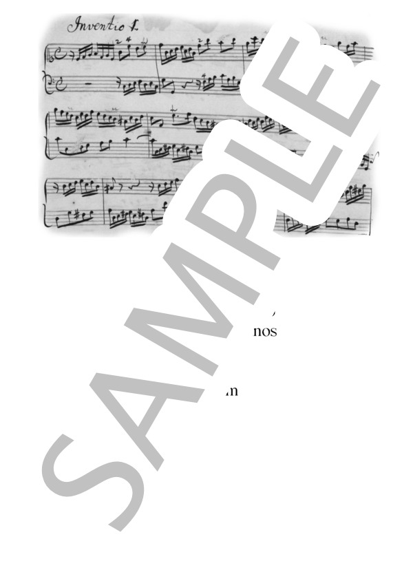 バッハインヴェンション第3番（ピアノ2台） (キム フィリップ) / ピアノ2台4手 中級 - サンプル譜面 1/5