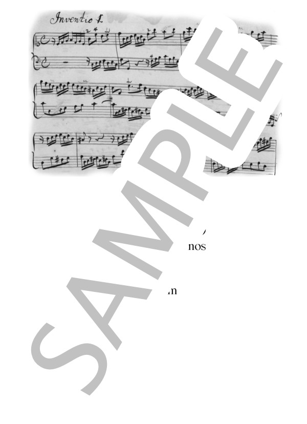 バッハインヴェンション第9番（ピアノ2台） (キム フィリップ) / ピアノ2台4手 中〜上級 - サンプル譜面 1/5