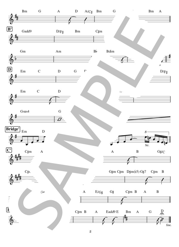 炎 (梶浦 由記) / その他 その他 - サンプル譜面 2/2