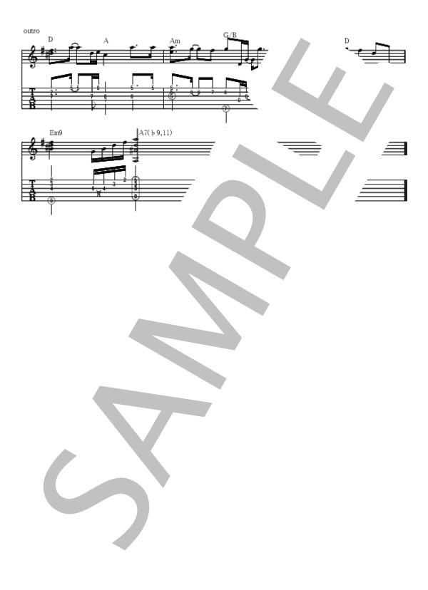 STORY (AI) / ギター弾き語り 中〜上級 - サンプル譜面 3/3