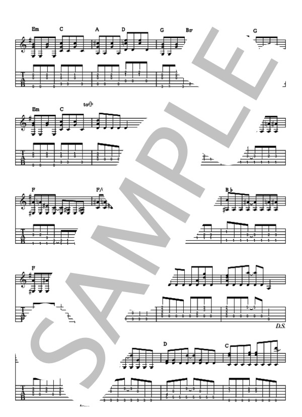 君が思い出になる前に (スピッツ) / ギター弾き語り 中級 - サンプル譜面 3/4