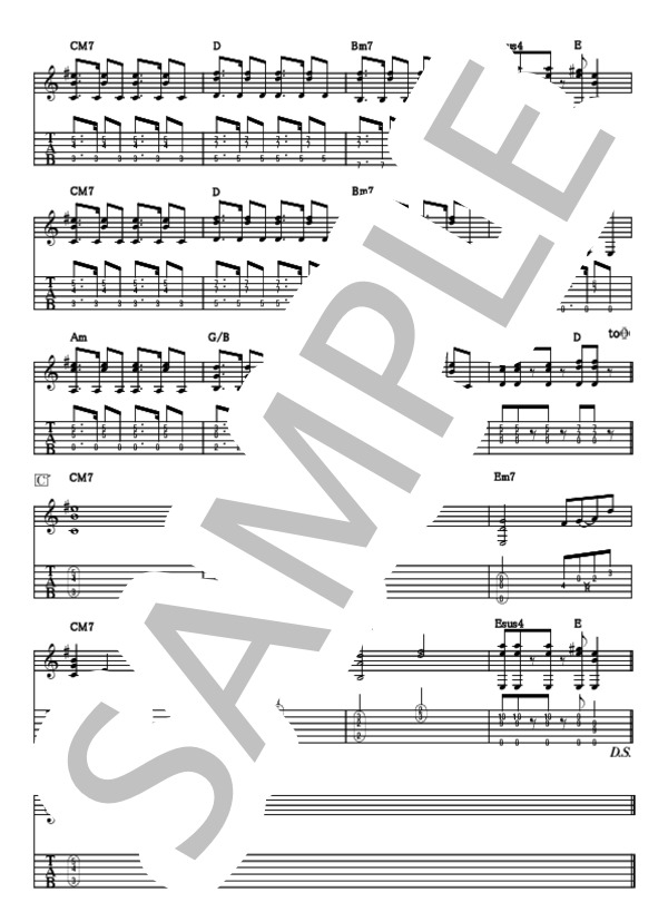 ミラクル (miwa) / ギター弾き語り 上級 - サンプル譜面 4/4