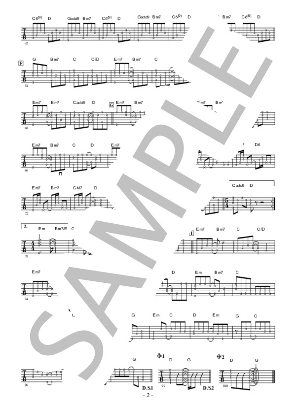 AM11:00 (HY) / ギター弾き語り 上級 - サンプル譜面 2/2