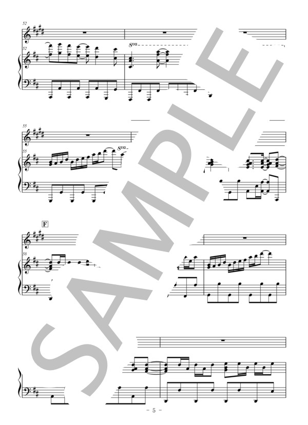 Believe(ソプラノサックス＆ピアノ伴奏) / Folder5 (Folder 5) / 中〜上級 - サンプル譜面 5/5