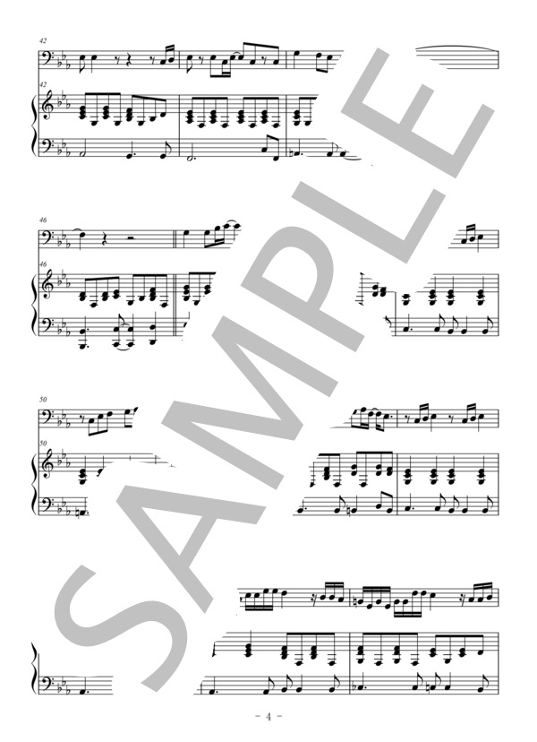 Best Friend(トロンボーン＆ピアノ伴奏） (Kiroro) / 中〜上級 - サンプル譜面 4/5