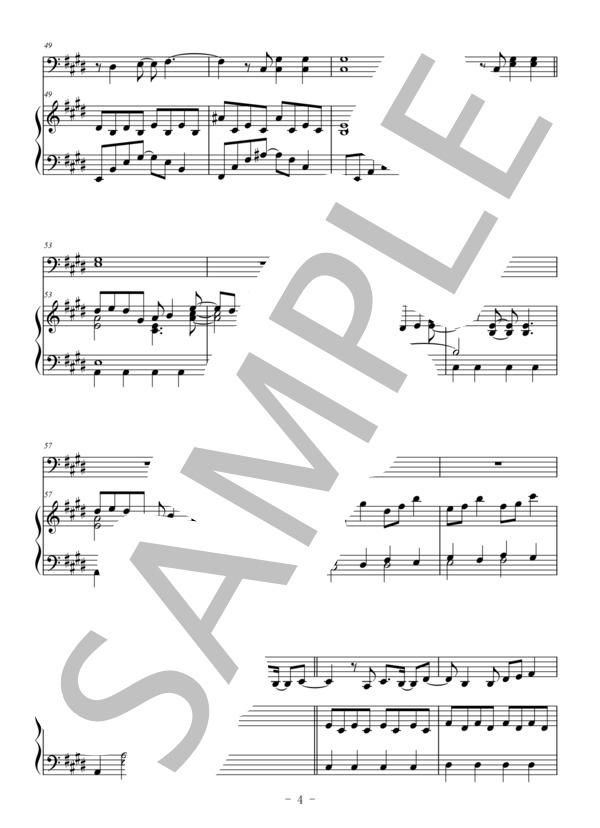 Birthday(チューバ＆ピアノ伴奏） (Mr.Children) / 中〜上級 - サンプル譜面 4/5