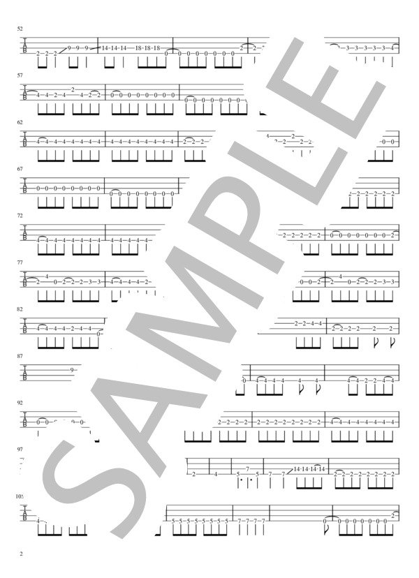 【ベース】僕の声      /      Rhythmic Toy World / エレキベース 初〜中級 - サンプル譜面 2/4