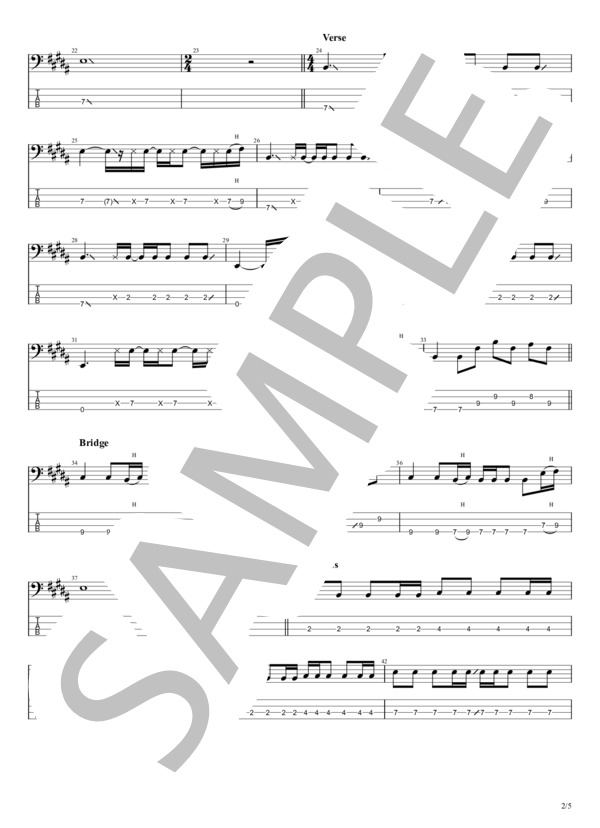 楽譜 猫とアレルギー きのこ帝国 エレキベース 初 中級 Piascore 楽譜ストア