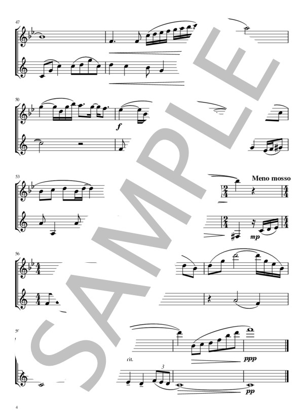 糸 (中島 みゆき) / アンサンブル木管 中級 - サンプル譜面 4/5