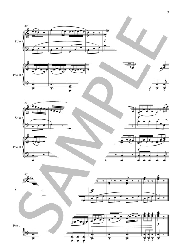 2台のピアノによるムツィオ・クレメンティ ソナチネ Op. 36 No. 1 第3楽章 / ピアノ2台4手 中級 - サンプル譜面 4/4