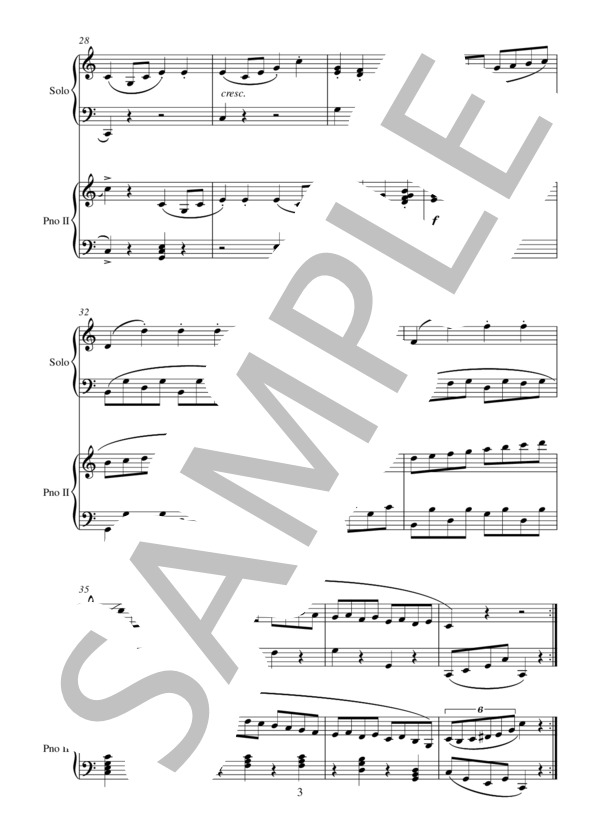 2台のピアノによるムツィオ・クレメンティ ソナチネ Op. 36 No. 1 全楽章 / ピアノ2台4手 中級 - サンプル譜面 4/5