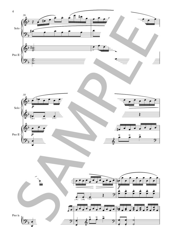 2台のピアノによるムツィオ・クレメンティ ソナチネ Op. 36 No. 4 第1楽章 / ピアノ2台4手 中級 - サンプル譜面 5/5