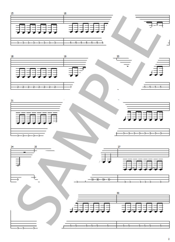 climb (04 limited sazabys) / エレキベース 初級 - サンプル譜面 2/5