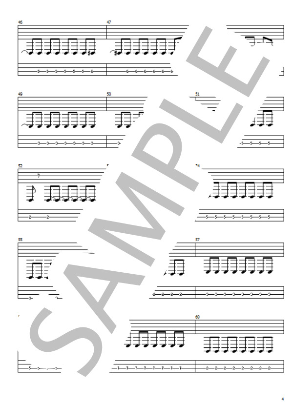 climb (04 limited sazabys) / エレキベース 初級 - サンプル譜面 4/5