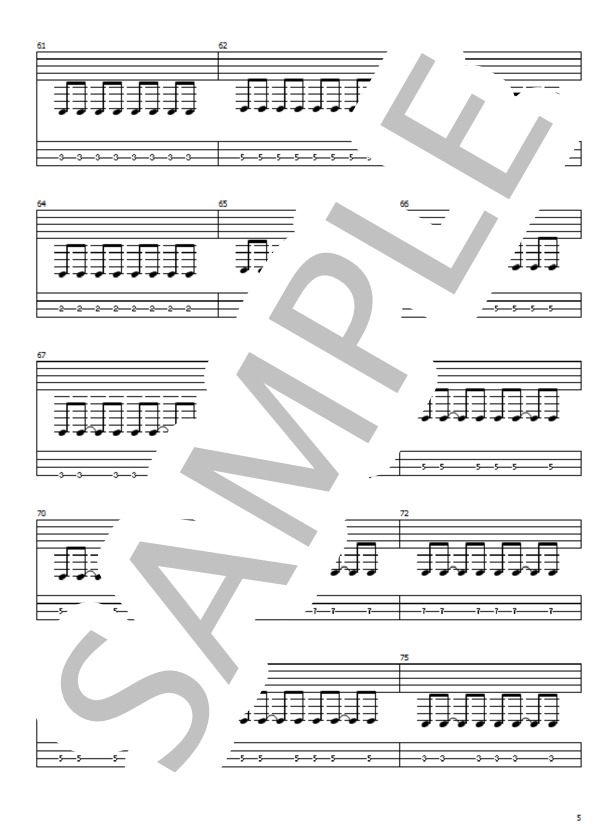 climb (04 limited sazabys) / エレキベース 初級 - サンプル譜面 5/5