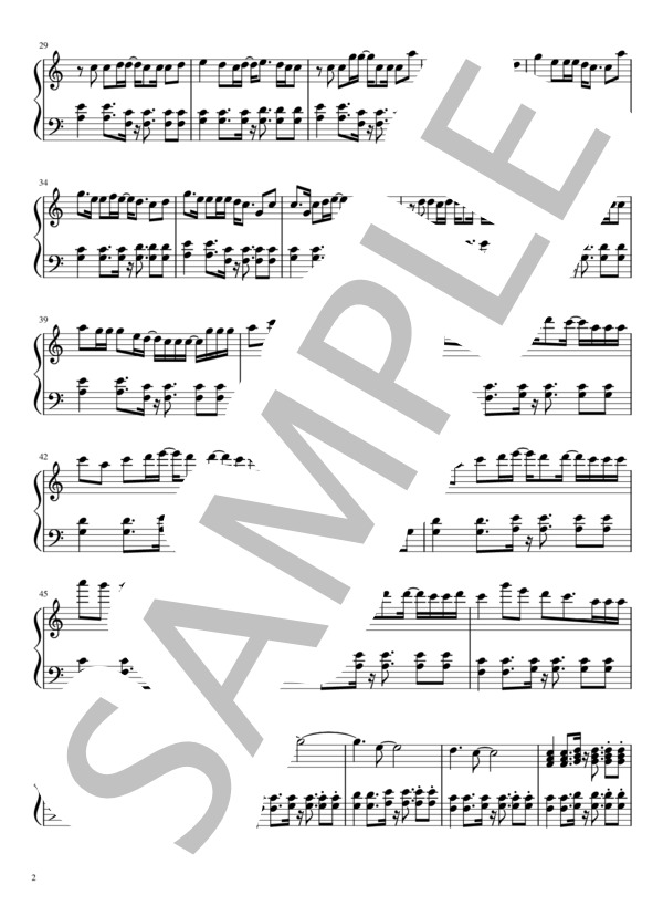 DAYBREAK FRONTLINE (Orangestar) / ピアノソロ 初級 - サンプル譜面 2/5