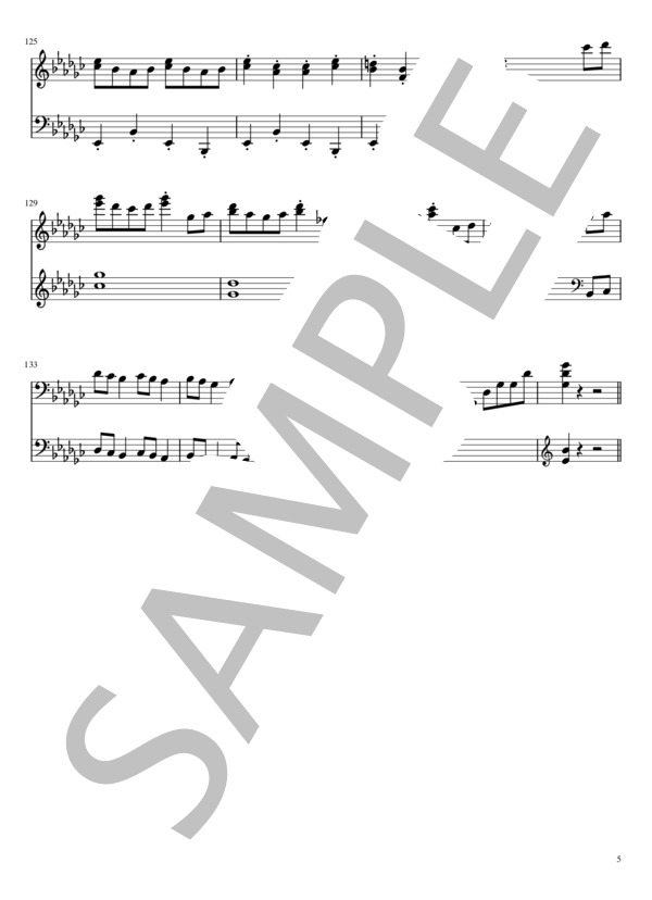 抒情小曲集 第10集 作品71 第3曲 小さな妖精 (エドヴァルド・ハーゲルップ・グリーグ) / ピアノソロ 初級 - サンプル譜面 5/5