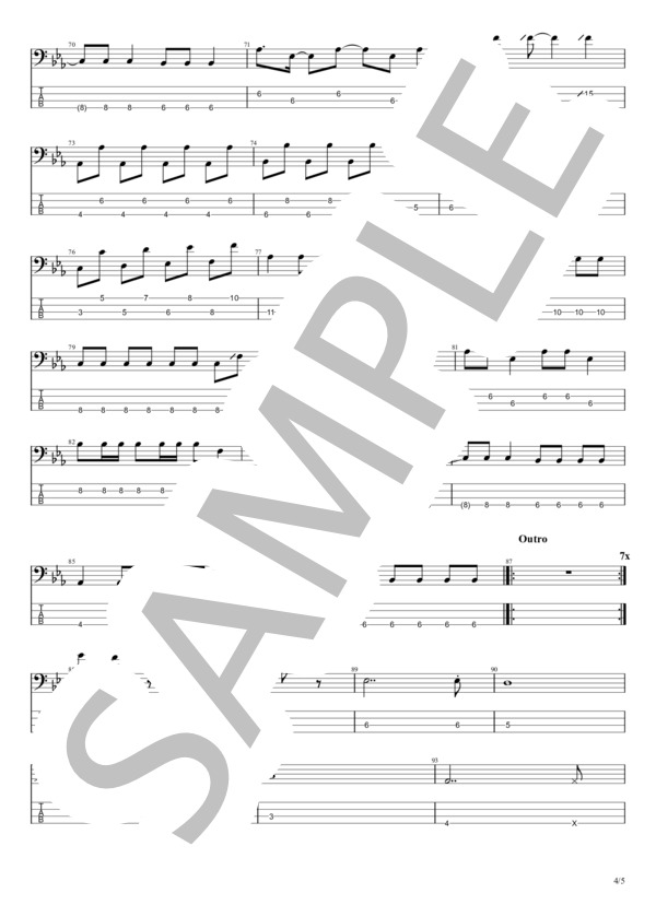 楽譜】零色 / マカロニえんぴつ (エレキベース / 初〜中級) - Piascore